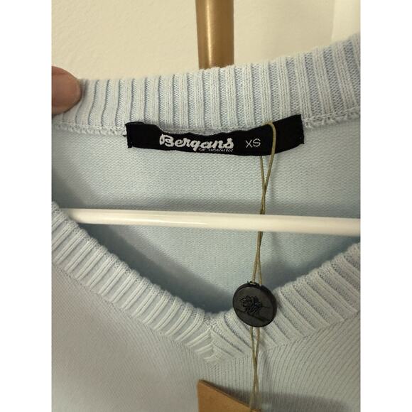 BERGANS OF NORWAY Women Arna Lady Genser Sweater 5453 Blue New With Tags XS - Picture 3 of 7